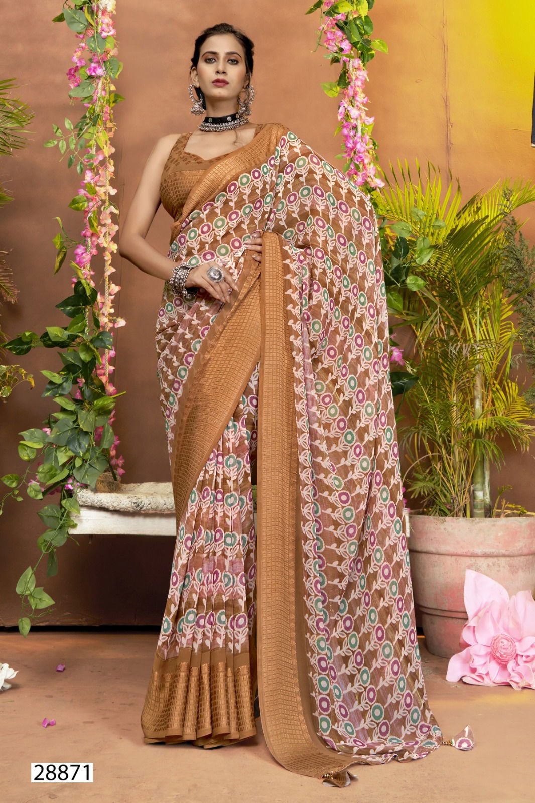 Shifu Vol 12 By Vallabhi Printed Georgette Sarees Wholesale Price In Surat
